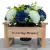 Grave Pot Artificial Flowers Bench Blue + Dad/Grandad/Husband/Brother/Son Card
