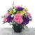 Artificial Grave Pot Flowers Pink Purple Carnations Memorial Crem Tribute