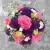 Artificial Grave Pot Flowers Pink Purple Carnations Memorial Crem Tribute