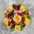 Grave Pot Artificial Silk Flowers Yellow Roses Pink Mini Roses Memorial Crem