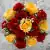 Artificial Grave Pot Flowers Yellow Roses and Red Carnations Memorial Crem