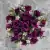 Grave Pot Artificial 16 Head Open Roses & Weather-Resistant Plastic Gyp/Greenery