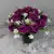 Grave Pot Artificial 16 Head Open Roses & Weather-Resistant Plastic Gyp/Greenery