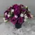Grave Pot Artificial 16 Head Open Roses & Weather-Resistant Plastic Gyp/Greenery