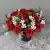 Grave Pot Artificial 16 Head Open Roses & Weather-Resistant Plastic Gyp/Greenery