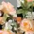 Grave Pot Artificial 16 Head Open Roses & Weather-Resistant Plastic Gyp/Greenery