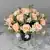 Grave Pot Artificial 16 Head Open Roses & Weather-Resistant Plastic Gyp/Greenery