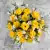 Grave Pot Artificial 16 Head Open Roses & Weather-Resistant Plastic Gyp/Greenery