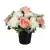Grave Pot Artificial Silk Flowers Pink Roses Cream Carnations Memorial Crem