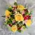 Grave Pot Artificial Silk Flowers Yellow Roses Pink Mini Roses Memorial Crem