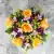 Grave Pot Artificial Silk Flowers Yellow Roses Mauve Mini Roses Memorial Crem