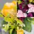 Grave Pot Artificial Silk Flowers Yellow Roses Mauve Mini Roses Memorial Crem