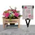 Artificial Grave Pot Flowers Bench White Dahlias + Mum/Nan/Sister Memorial Card