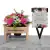 Artificial Grave Pot Flowers Bench White Dahlias + Mum/Nan/Sister Memorial Card