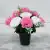 Artificial Grave Pot Flowers Light Pink White Carnations Memorial Crem Tribute
