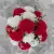 Artificial Grave Pot Flowers Red White Carnations Arrangement Memorial Crem