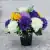 Artificial Grave Pot Flowers Purple Yellow Honeydew Carnations Memorial Crem