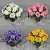 Grave Pot Artificial Silk Flowers Full 16-Head Roses Crem Arrangement Memorial