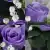 Grave Pot Artificial Silk Flowers Full 16-Head Roses Crem Arrangement Memorial