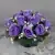 Grave Pot Artificial Silk Flowers Full 16-Head Roses Crem Arrangement Memorial