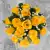Grave Pot Artificial Silk Flowers Full 16-Head Roses Crem Arrangement Memorial