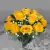 Grave Pot Artificial Silk Flowers Full 16-Head Roses Crem Arrangement Memorial