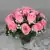 Grave Pot Artificial Silk Flowers Full 16-Head Roses Crem Arrangement Memorial