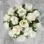 Grave Pot Artificial Silk Flowers Full 16-Head Roses Crem Arrangement Memorial