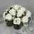 Grave Pot Artificial Silk Flowers Full 16-Head Roses Crem Arrangement Memorial