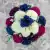 Grave Pot Artificial Silk Flowers Blue Purple Honeydew Carnations Memorial Crem
