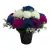 Grave Pot Artificial Silk Flowers Blue Purple Honeydew Carnations Memorial Crem