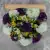 Grave Pot Artificial Flowers Bench Purple + Dad/Grandad/Husband/Brother/Son Card