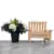 Grave Pot Artificial Flowers Bench Purple + Dad/Grandad/Husband/Brother/Son Card