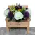 Grave Pot Artificial Flowers Bench Purple + Dad/Grandad/Husband/Brother/Son Card