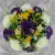 Grave Pot Artificial Flowers Bench Purple + Dad/Grandad/Husband/Brother/Son Card