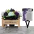 Grave Pot Artificial Flowers Bench Purple + Dad/Grandad/Husband/Brother/Son Card
