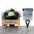 Grave Pot Artificial Flowers Bench Purple + Dad/Grandad/Husband/Brother/Son Card