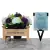 Grave Pot Artificial Flowers Bench Purple + Dad/Grandad/Husband/Brother/Son Card