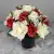 Artificial Grave Pot Flowers Red Open Roses & Cream Roses/Rosebud Memorial Crem
