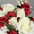 Artificial Grave Pot Flowers Red Open Roses & Cream Roses/Rosebud Memorial Crem