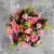 Grave Pot Artificial Silk Various Roses Rosebud & Mini-Roses Arrangement