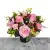 Grave Pot Artificial Silk Various Roses Rosebud & Mini-Roses Arrangement