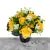 Grave Pot Artificial Silk Various Roses Rosebud & Mini-Roses Arrangement