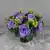 Grave Pot Artificial Silk Various Roses Rosebud & Mini-Roses Arrangement