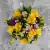 Grave Pot Artificial Silk Various Roses Rosebud & Mini-Roses Arrangement