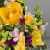 Grave Pot Artificial Silk Various Roses Rosebud & Mini-Roses Arrangement
