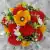 Yellow Anemone & Red Carnations | Artificial Flower Pot | Grave/Memorial/Crem