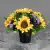Matching Pair of Grave Pots with Artificial Grave Flowers (Various Designs)
