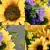Matching Pair of Grave Pots with Artificial Grave Flowers (Various Designs)