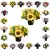 Matching Pair of Grave Pots with Artificial Grave Flowers (Various Designs)